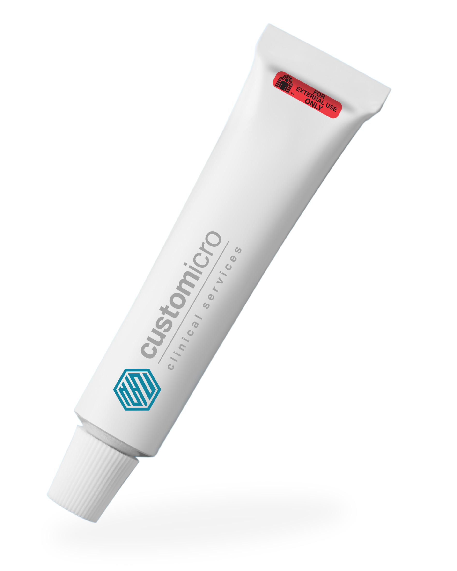 Customicro Clinical Services product tube packaging